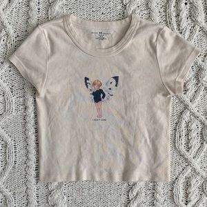 Brandy Melville I Don’t Care Angel top🧚🏻